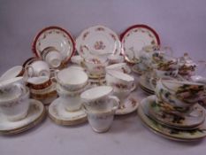 TEAWARE - an assortment of various patterns including Duchess and Japanese Geisha Girl, ETC