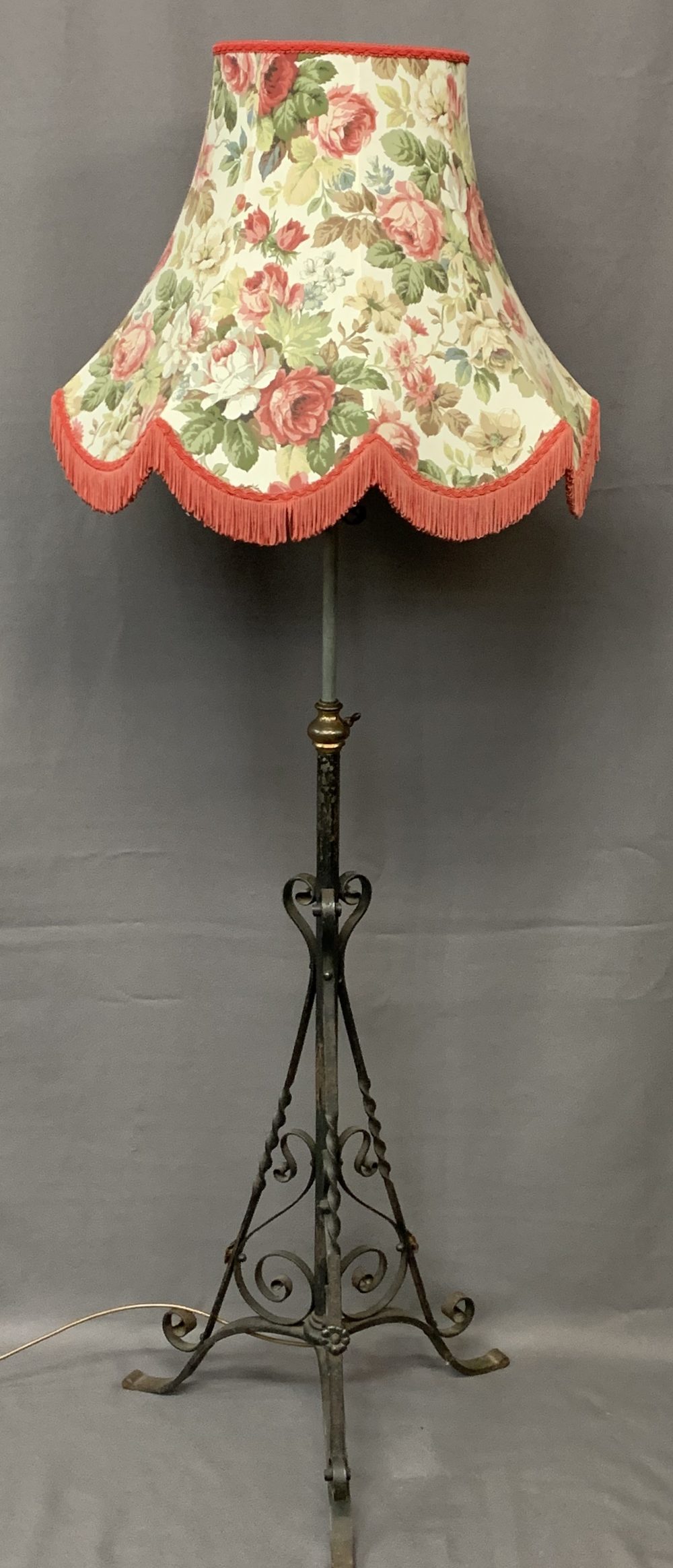 VICTORIAN 'RISE & FALL' STANDARD LAMP