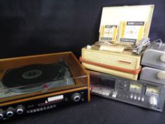 STEREO EQUIPMENT - vintage Goodmans Module 80 turntable and tuner, Sharp tape deck, Stella phone