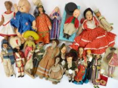 SOUVENIR DOLLS - a large collection of 20th century
