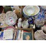 CHINA & POTTERY ASSORTMENT - a large quantity, also, vinyl records, 45s, ETC