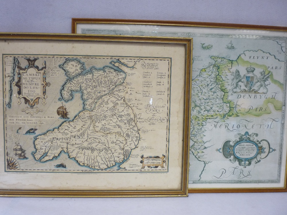 ANTIQUE STYLE & REPRODUCTION MAPS - a framed quantity, 53 x 69.5cms the largest along with three - Bild 3 aus 7