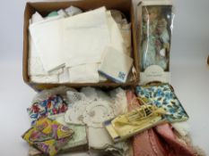 LINEN, A BOXED DISPLAY DOLL, ETC
