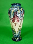 MOORCROFT 'Dream of a Dove' trial piece vase by Rachel Bishop - 20.5cms H, impressed and painted