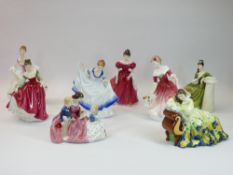 ROYAL DOULTON FIGURINES - an assortment of eight