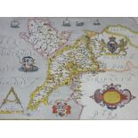 ANTIQUE STYLE & REPRODUCTION MAPS - a framed quantity, 53 x 69.5cms the largest along with three