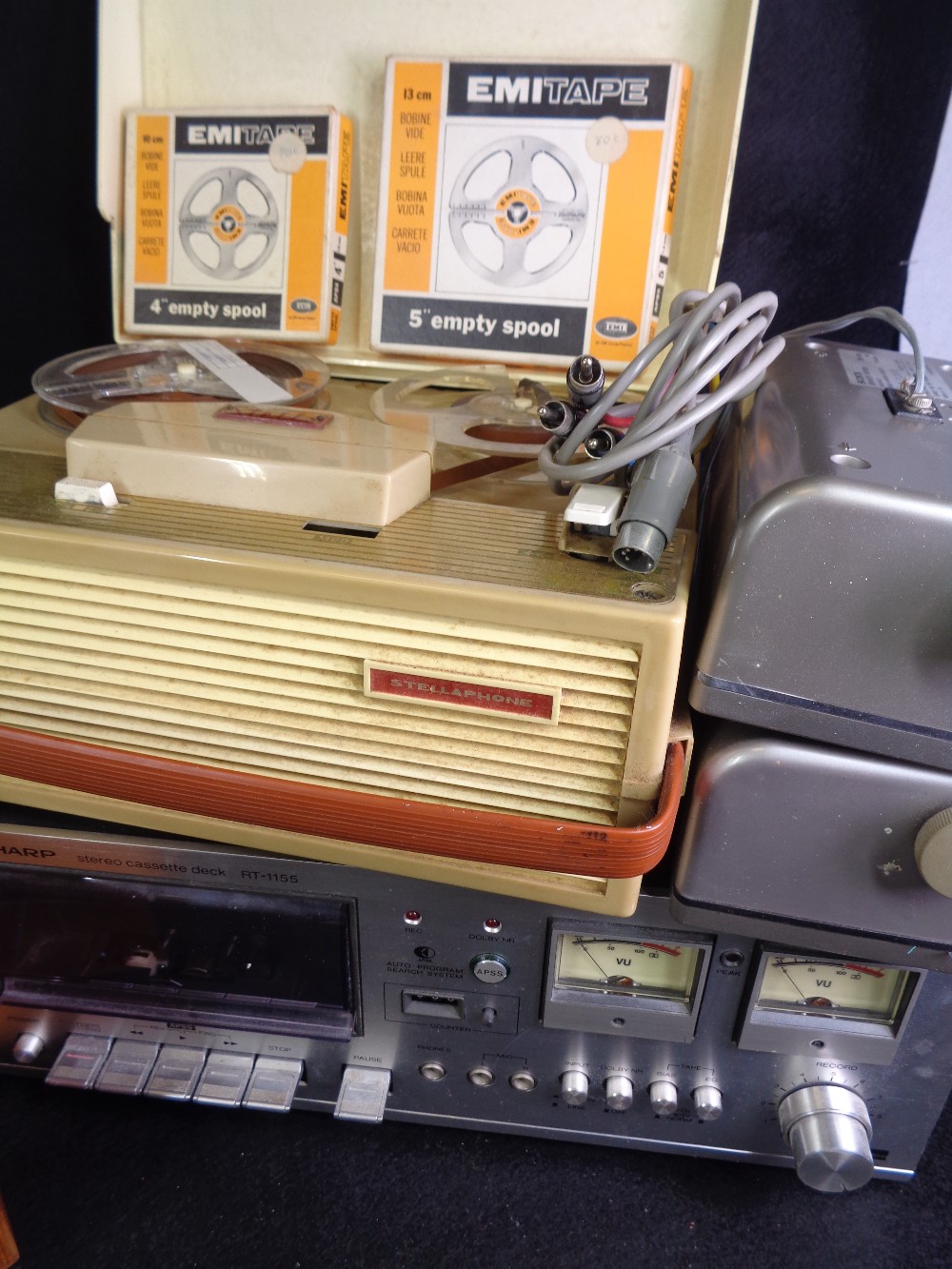 STEREO EQUIPMENT - vintage Goodmans Module 80 turntable and tuner, Sharp tape deck, Stella phone - Bild 3 aus 3