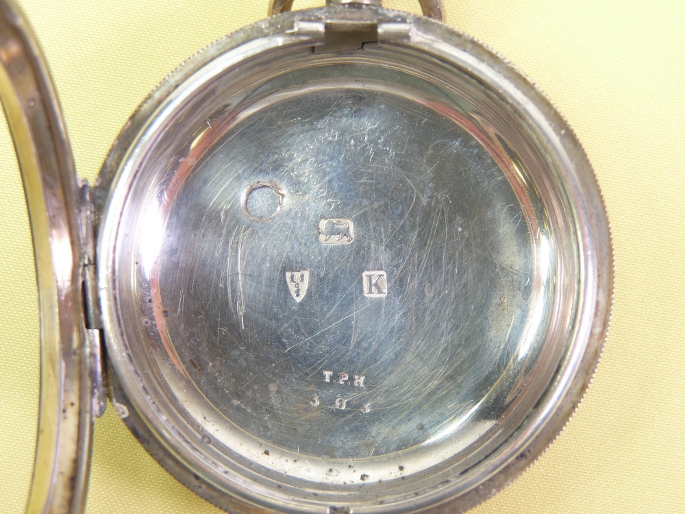 VINTAGE POCKET WATCHES (2) to include a Waltham gold plated Half Hunter and a Chester silver cased - Image 6 of 6