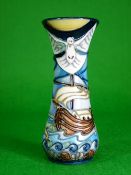 MOORCROFT 'Winds of Change' vase by Rachel Bishop - 12.5cms H, impressed and painted factory marks