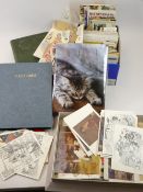 POSTCARDS VINTAGE & OTHER - three albums and loose, estimated approximately 1000 plus, also, a