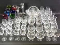 DRINKING GLASSWARE - excellent selection of fine drinking glassware including Friedel, Cristal