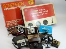 SOVEREIGN SUPER SPORTS TV GAMES, boxed, home microscope and laboratory kit, boxed, quantity of