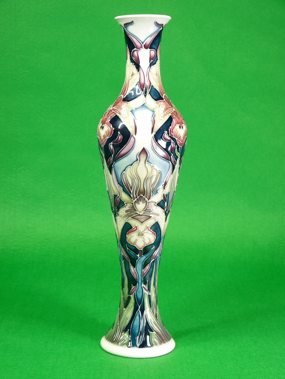 MOORCROFT 'Jewel' - Limited edition vase by Rachel Bishop 79/200, slender form, 31.5cms H, impressed