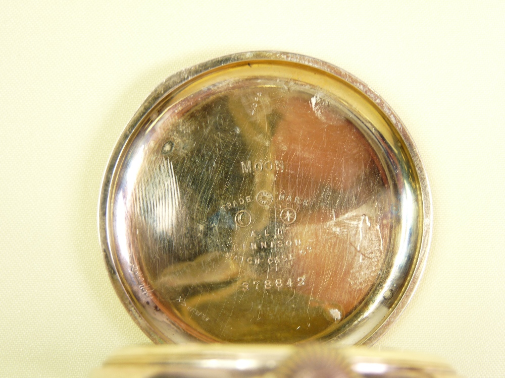 VINTAGE POCKET WATCHES (2) to include a Waltham gold plated Half Hunter and a Chester silver cased - Image 3 of 6