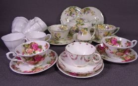 ROYAL DOULTON TEAWARE 'April' and a quantity of other teaware