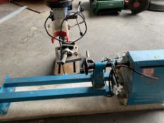 WORKSHOP TOOLS - National Machinery five speed pillar drill and a Clarke lathe E/T