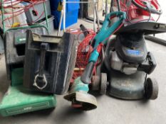 HAYTER LAWNMOWER - petrol, self-propelled with Honda GCV135 4.5 engine, a Bosch grass strimmer and