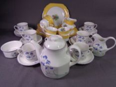 ROYAL DOULTON 'MINERVA' MODERN TEAWARE, approximately twenty pieces and a similar quantity of