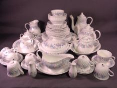 WEDGWOOD 'ANGELA' TEA & DINNERWARE, approximately fifty nine pieces