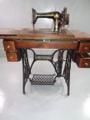 SINGER TREADLE SEWING MACHINE