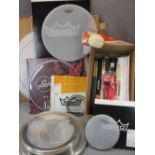 *MUSIC SHOP STOCK - boxed and loose drumheads, drum mallet and a large quantity of Stagg maple and