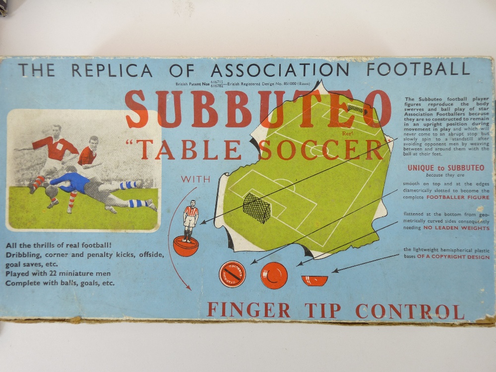 SUBBUTEO TABLE SOCCER & CRICKET, A COLLECTION - 1950s/60s and later - Image 2 of 3