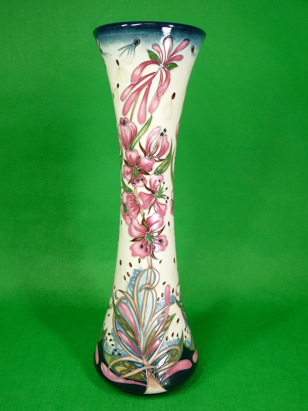 MOORCROFT 'Rosebay Willow Herb' vase by Rachel Bishop - 40.5cms H, impressed and painted factory