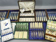 CASED & LOOSE EPNS & OTHER CUTLERY - a good mixed quantity