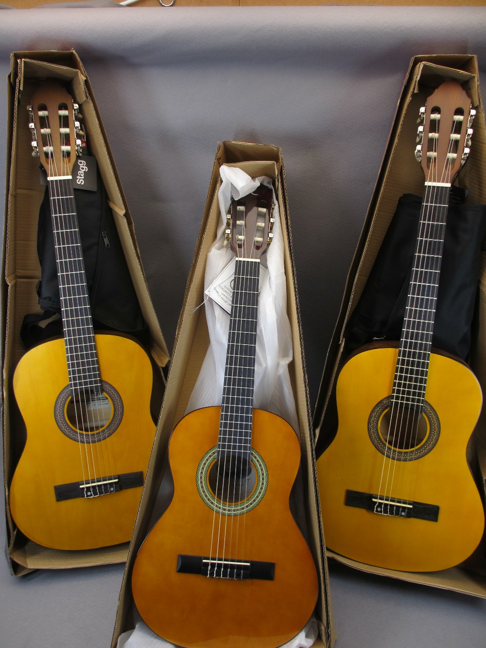 *MUSIC SHOP STOCK - Classical guitars (3) to include a 3/4 size Tanglewood Discovery Model No DBT12,