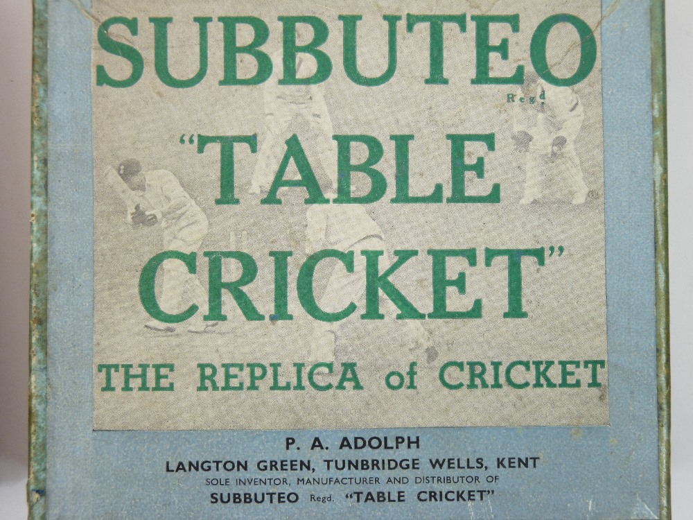 SUBBUTEO TABLE SOCCER & CRICKET, A COLLECTION - 1950s/60s and later - Image 3 of 3