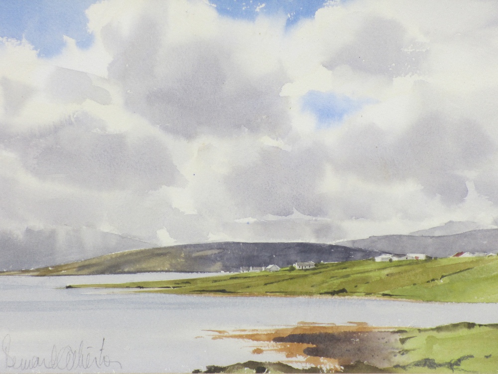 MODERN WATERCOLOURS (3) - JOHN SHOOTER - 23 x 42cms, BERNARD ATHERTON - 21.5 x 32cms and J - Image 6 of 7