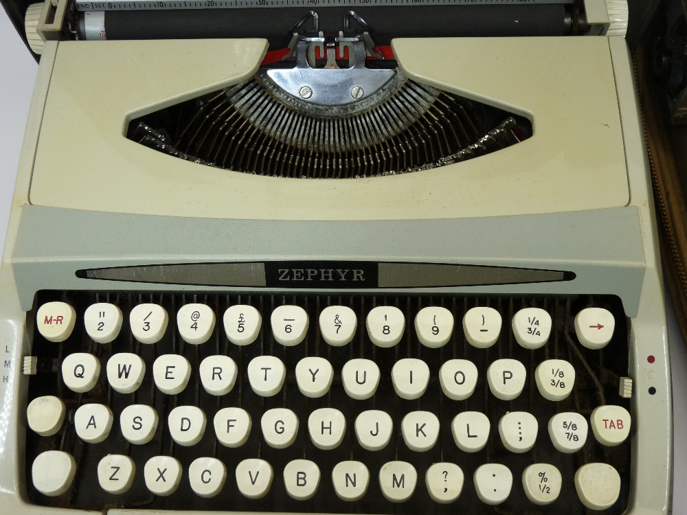 VINTAGE CASED PORTABLE TYPEWRITERS (4) - including 'The Baby Empire', 'Brother 210', 'Smith/Corona - Image 4 of 5