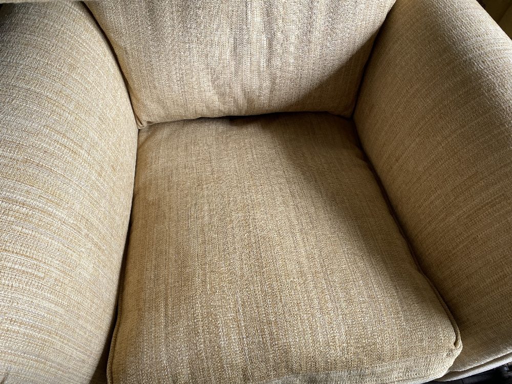 THREE PIECE SUITE - Marks & Spencer, tweed effect, sand coloured, comprising two seater settee, - Image 8 of 8