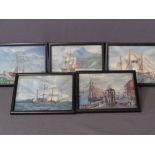 MARITIME RELATED PRINTS, set of five, neatly framed, 14.5 x 19.5cms AND a large quantity of other