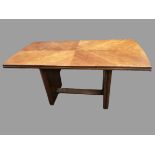 ART DECO STYLE OBLONG DINING TABLE, 78cms H, 152cms W, 78cms D