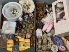 THIMBLE COLLECTION, china dolls, model Shire horses and a good assortment of other ornamental and