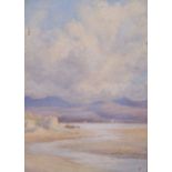 NORMAN NETHERWOOD watercolour, unframed - titled verso 'Sunshine after a Storm, near Criccieth,