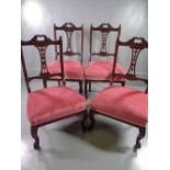PARLOUR CHAIRS, a set of four