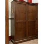 VINTAGE WARDROBE with sliding doors, 193cms H, 146cms W and 42cms D