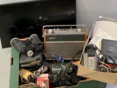 JOCKEY CLUB, PARIS FIELD GLASSES, Yashica binoculars, Hacker vintage wireless, other radios and