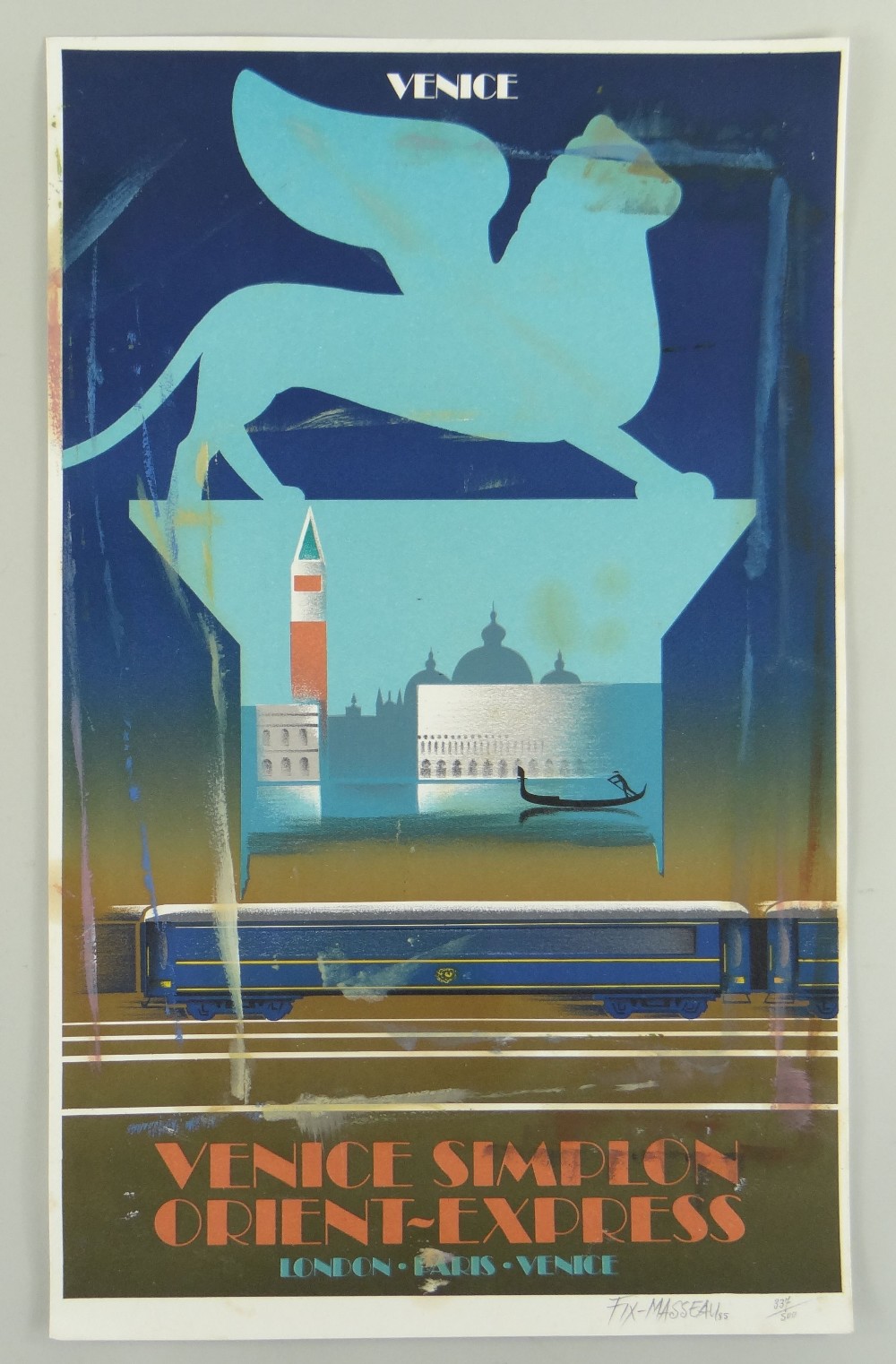 PIERRE FIX-MASSEAU fine boxed set of nine limited edition (337/500) coloured lithographs - Venice - Image 10 of 12