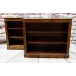PAIR MODERN REGENCY-STYLE GILT METAL MOUNTED BOOKCASES, 107 x 34 x 92.5cms (2) Condition: