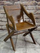 EARLY 20TH CENTURY OAK 'GLASTONBURY' ARMCHAIR