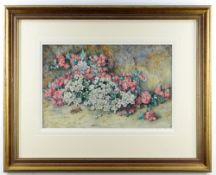 A HOLDING watercolour - May flowers and May flower bug, probably late 19th century, 23 x 36cms