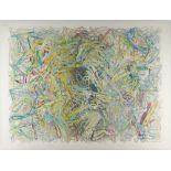 HANLYN DAVIES (b. 1942) limited edition (33/125) colour lithograph - 'Jumble', signed, numbered,