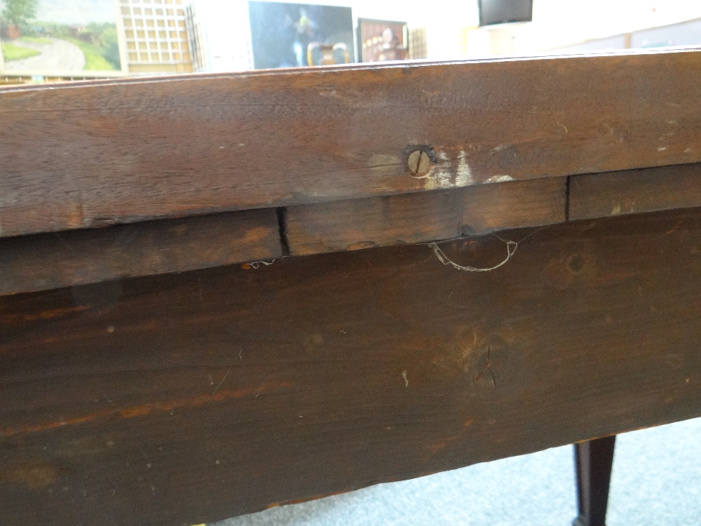 GOOD 19TH CENTURY REGENCY STYLE MAHOGANY & EBONY STRUNG SERVING TABLE, rectangular top with low - Image 19 of 33