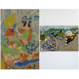 JEAN ALBERT POUGNY (Russian/French, 1894-1956) two prints: (1) limited edition (125/200) colour