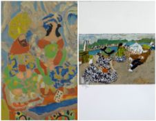 JEAN ALBERT POUGNY (Russian/French, 1894-1956) two prints: (1) limited edition (125/200) colour