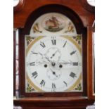 19TH CENTURY PROVINCIAL SCOTTISH MAHOGANY EIGHT-DAY LONG CASE CLOCK, A. Balsillie, Cupar, Fife,