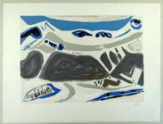 PIERRE CELICE (French, b. 1932) limited edition (70/175) colour lithograph - abstract landscape in